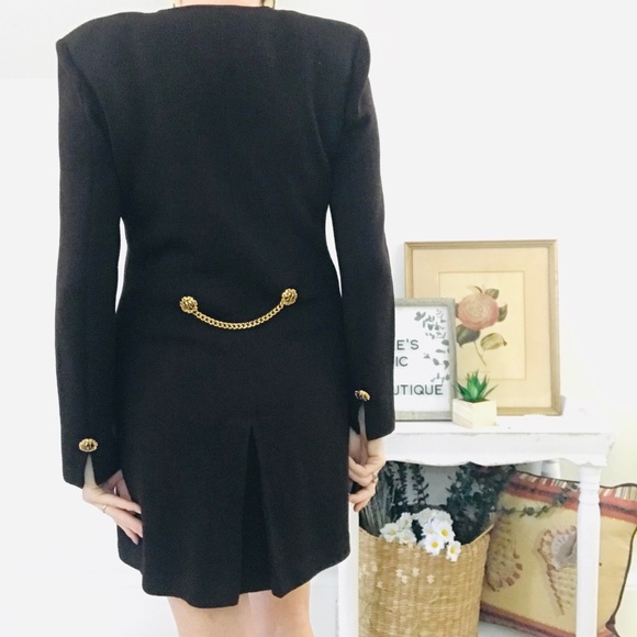 [SOLD]St. John Collection Brown Santana Knit Dress - Picture 5 of 8